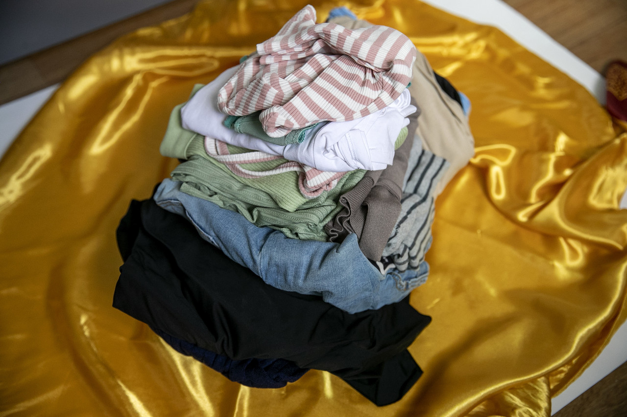 정주희씨가 입던 옷들이 그대로 남겨져 있다. ⓒ시사IN 박미소