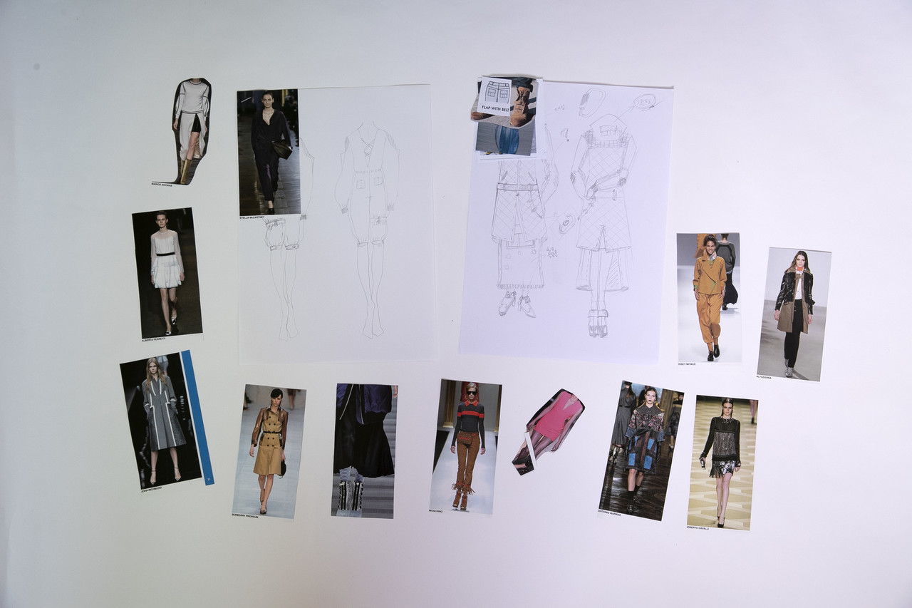 패션디자인학과 학부생 시절 모아둔 의상 스크랩. 정주희씨는 속옷 디자이너가 꿈이었다. ⓒ시사IN 박미소