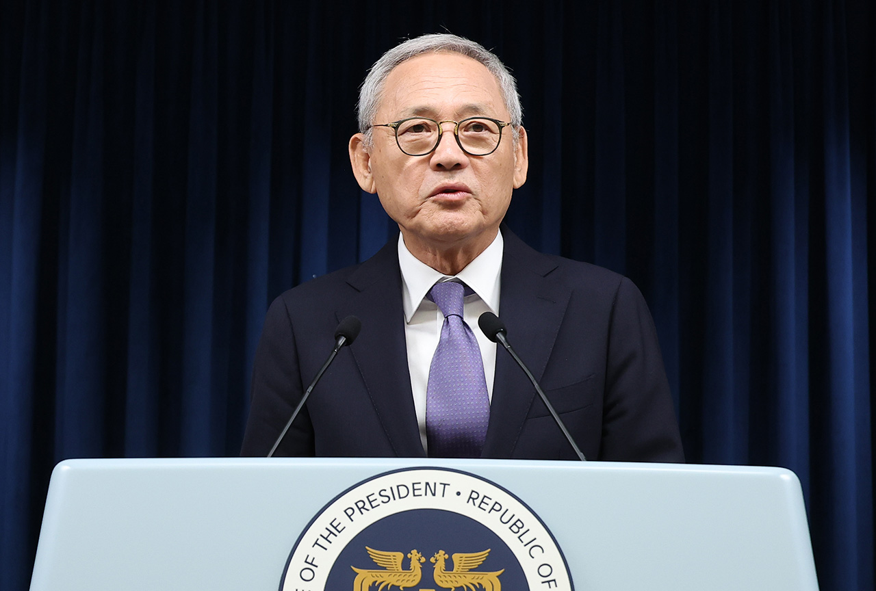 유인촌 문체부 장관이 9월13일 후보자 지명 직후 소감을 밝히고 있다.ⓒ연합뉴스