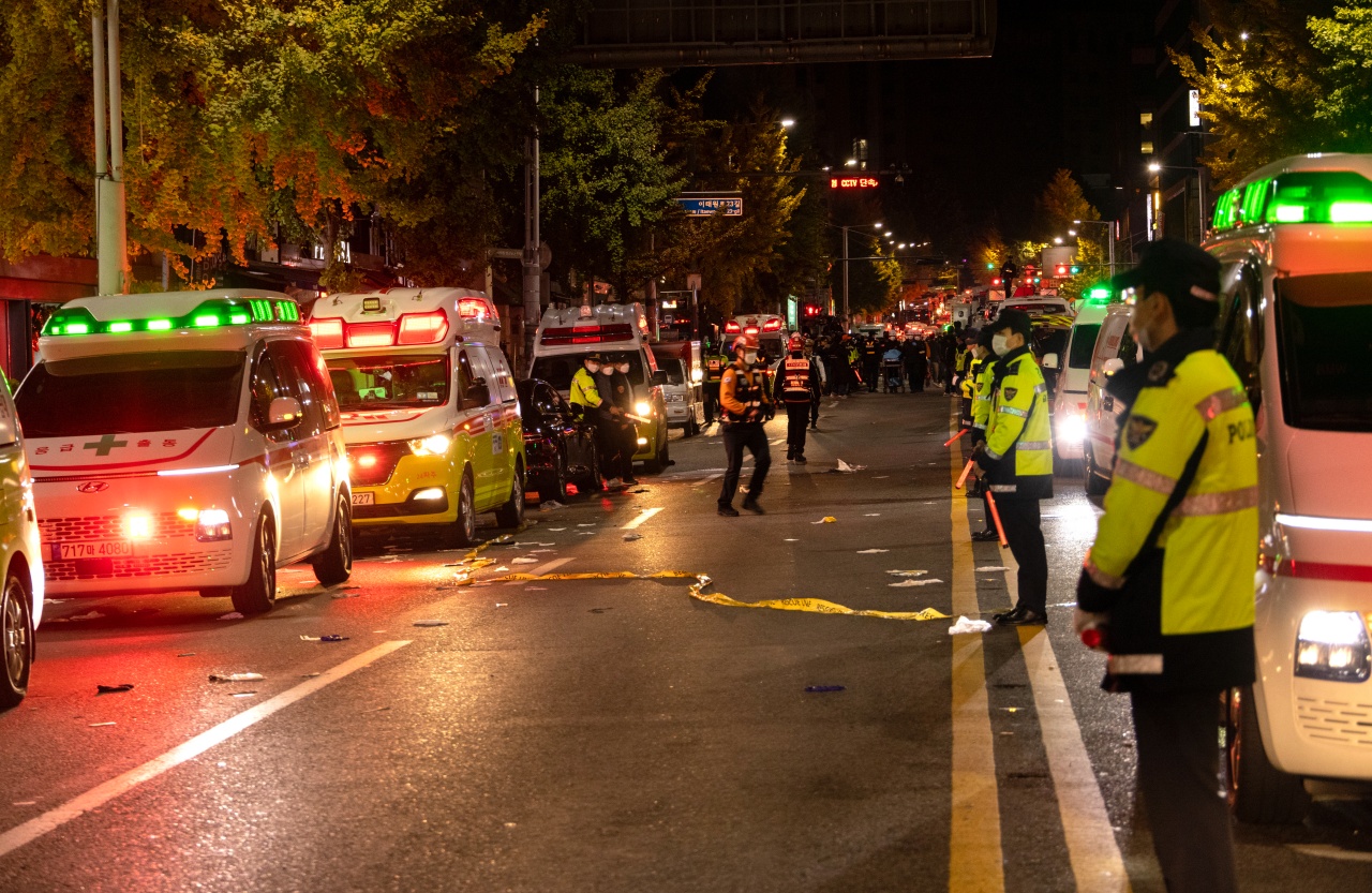 2022년 10월29일 이태원 참사 현장. ⓒ시사IN 조남진