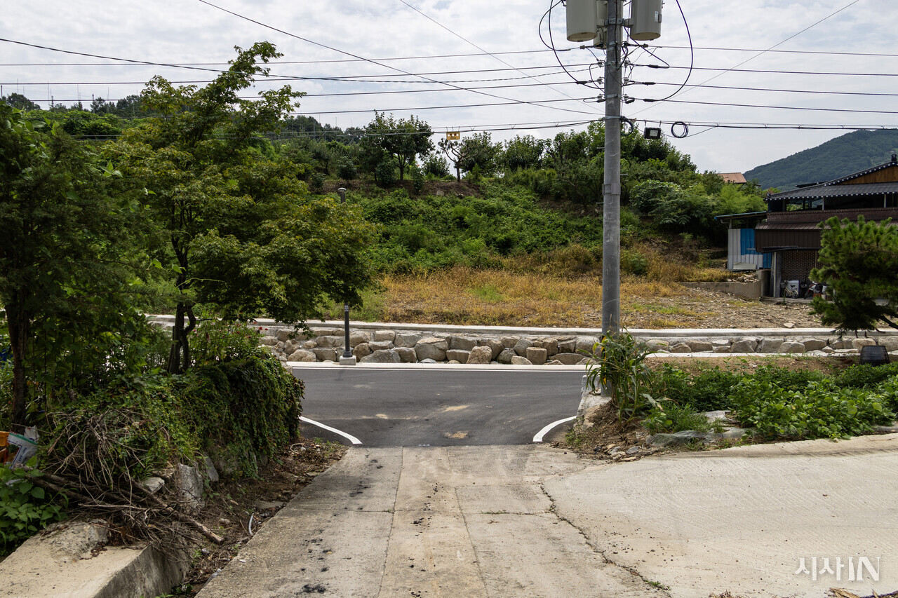 2025년 8월7일, 철거되고 사라진 윤제순씨의 집. ⓒ시사IN 박미소