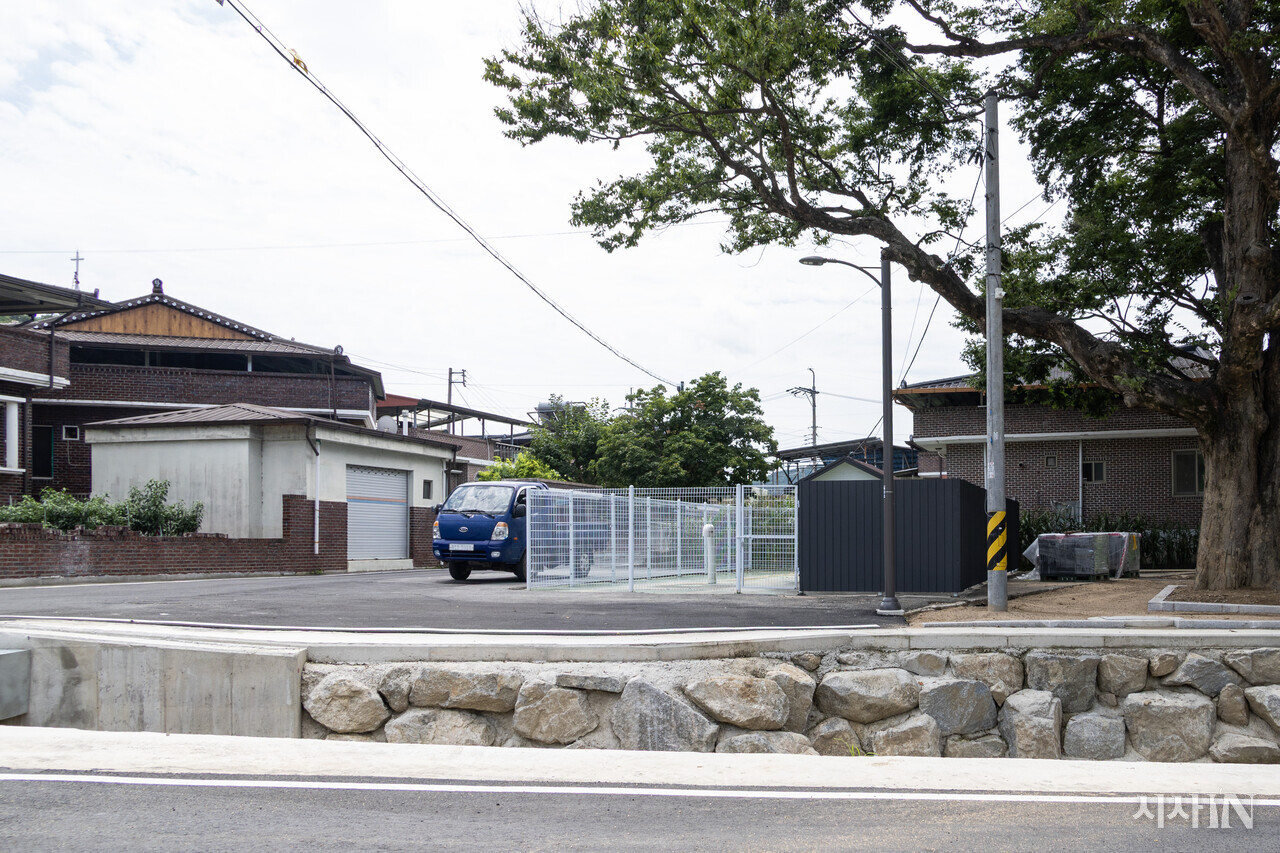 2025년 8월7일, 복구된 벌방리 마을 초입의 모습. ⓒ시사IN 박미소