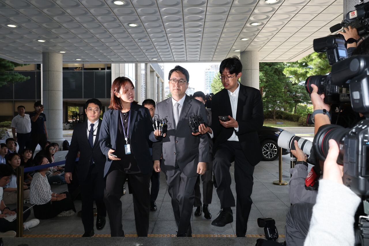 9월21일 내란 특검에 심우정 전 검찰총장이 피고발인 신분으로 출석하고 있다. ⓒ연합뉴스